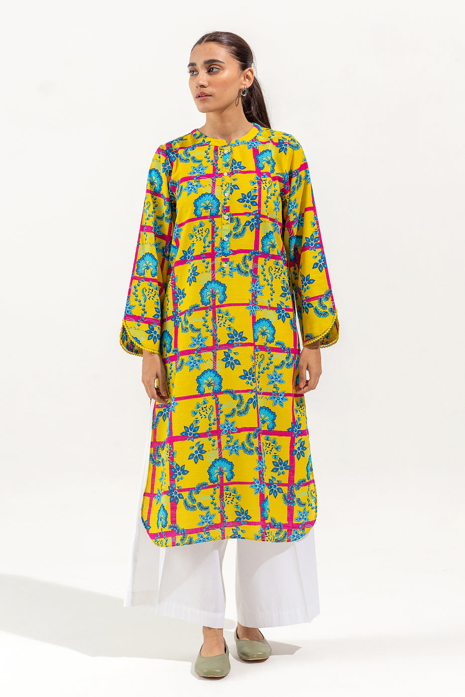 PRINTED KHADDAR SHIRT (PRET)