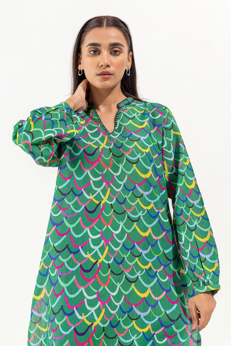 PRINTED PRINTED KHADDAR SHIRT (PRET)