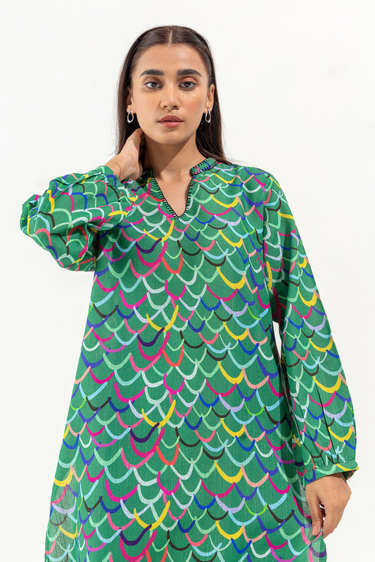 PRINTED PRINTED KHADDAR SHIRT (PRET)