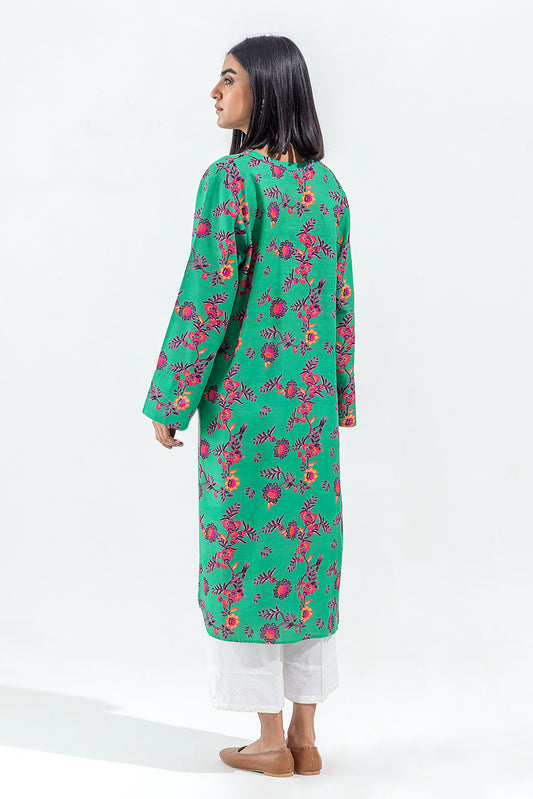 PRINTED SLUB KHADDAR SHIRT (PRET)