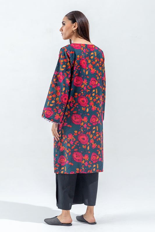 PRINTED SLUB KHADDAR SHIRT (PRET)