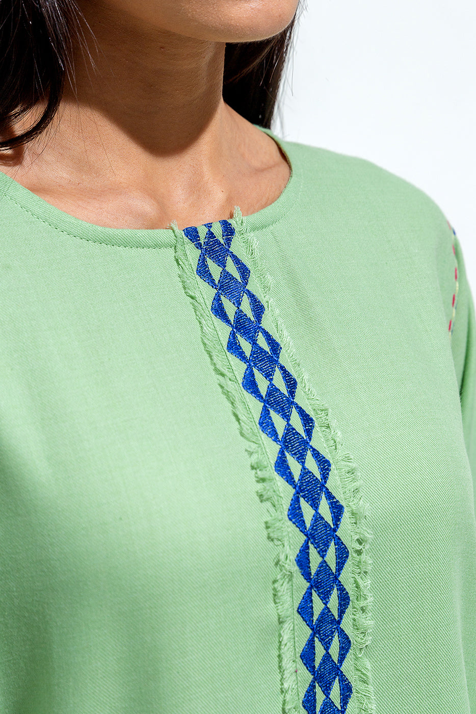 EMBROIDERED TWILL SHIRT (PRET)