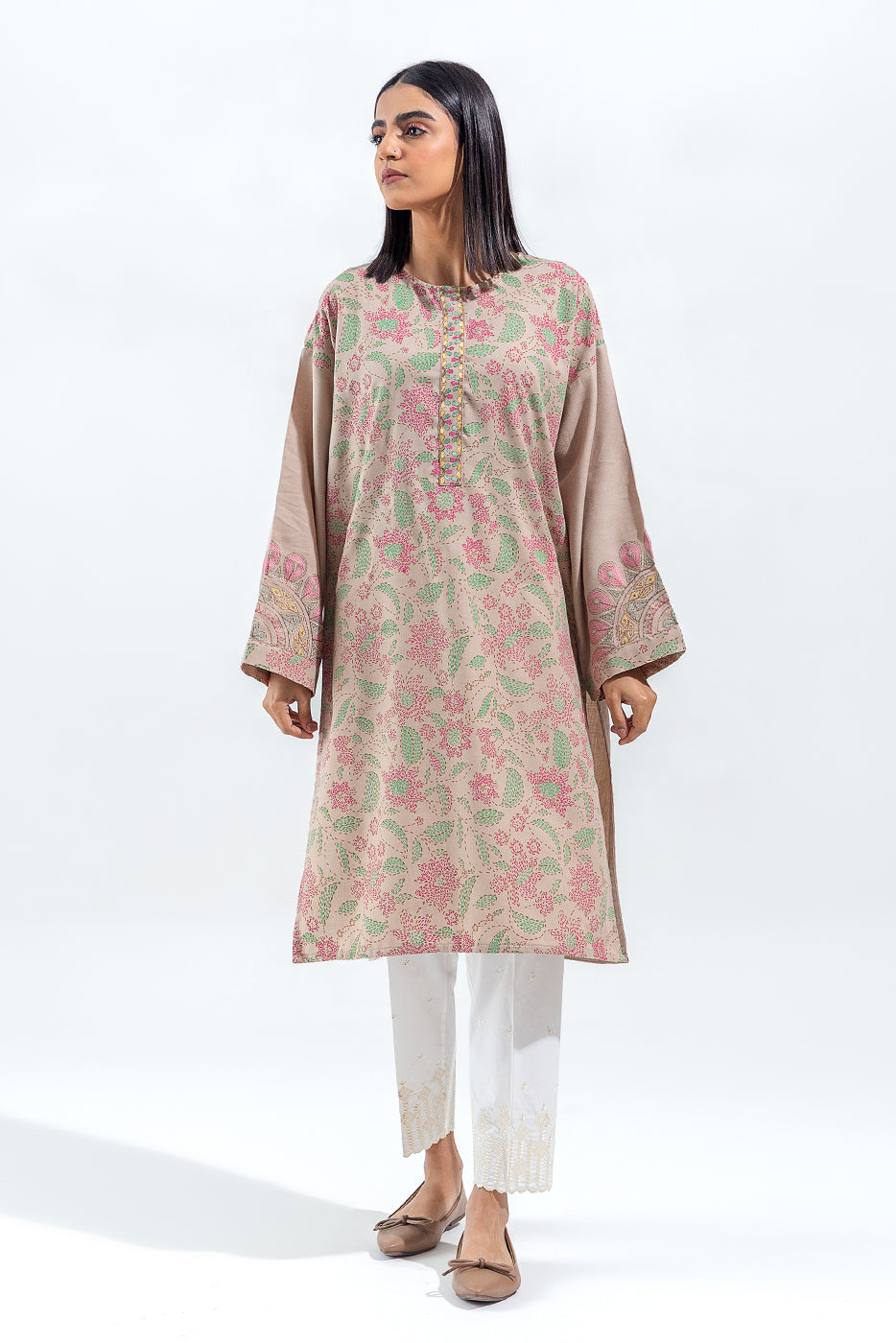 EMBROIDERED TWILL SHIRT(PRET)