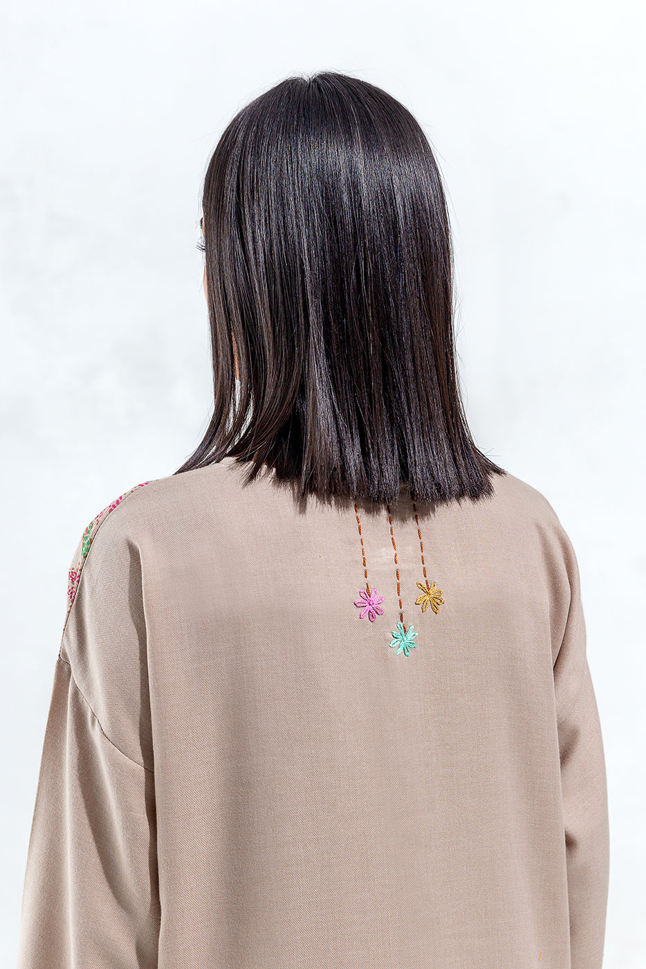 EMBROIDERED TWILL SHIRT(PRET)