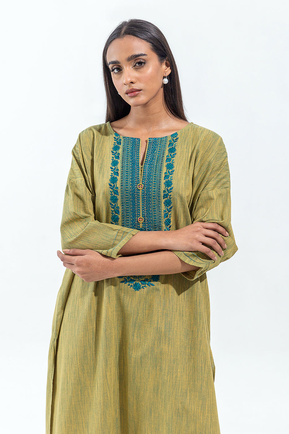BOXY YARN DYED SHIRT (PRET)