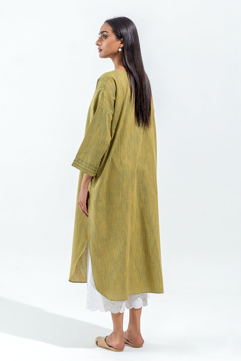 BOXY YARN DYED SHIRT (PRET)