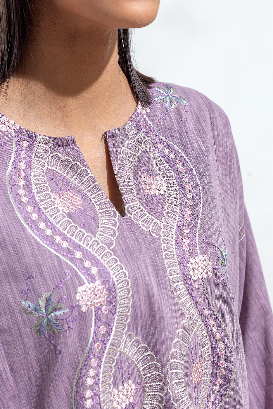 EMBROIDERED YARN DYED SHIRT(PRET)