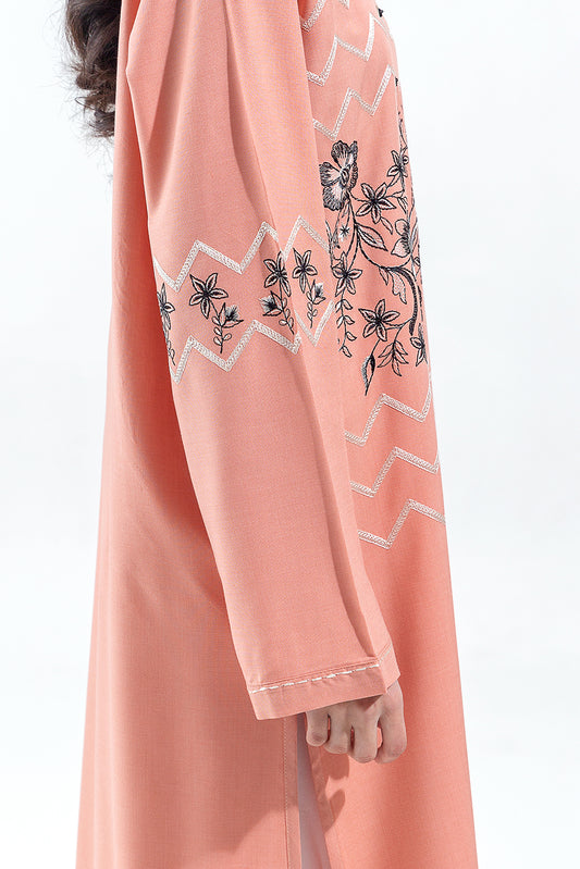 EMBROIDERED CHAMBREY SHIRT (PRET)