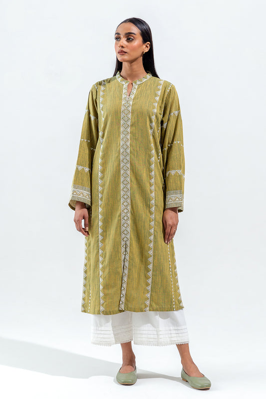 EMBROIDERED YARN DYED SHIRT (PRET)