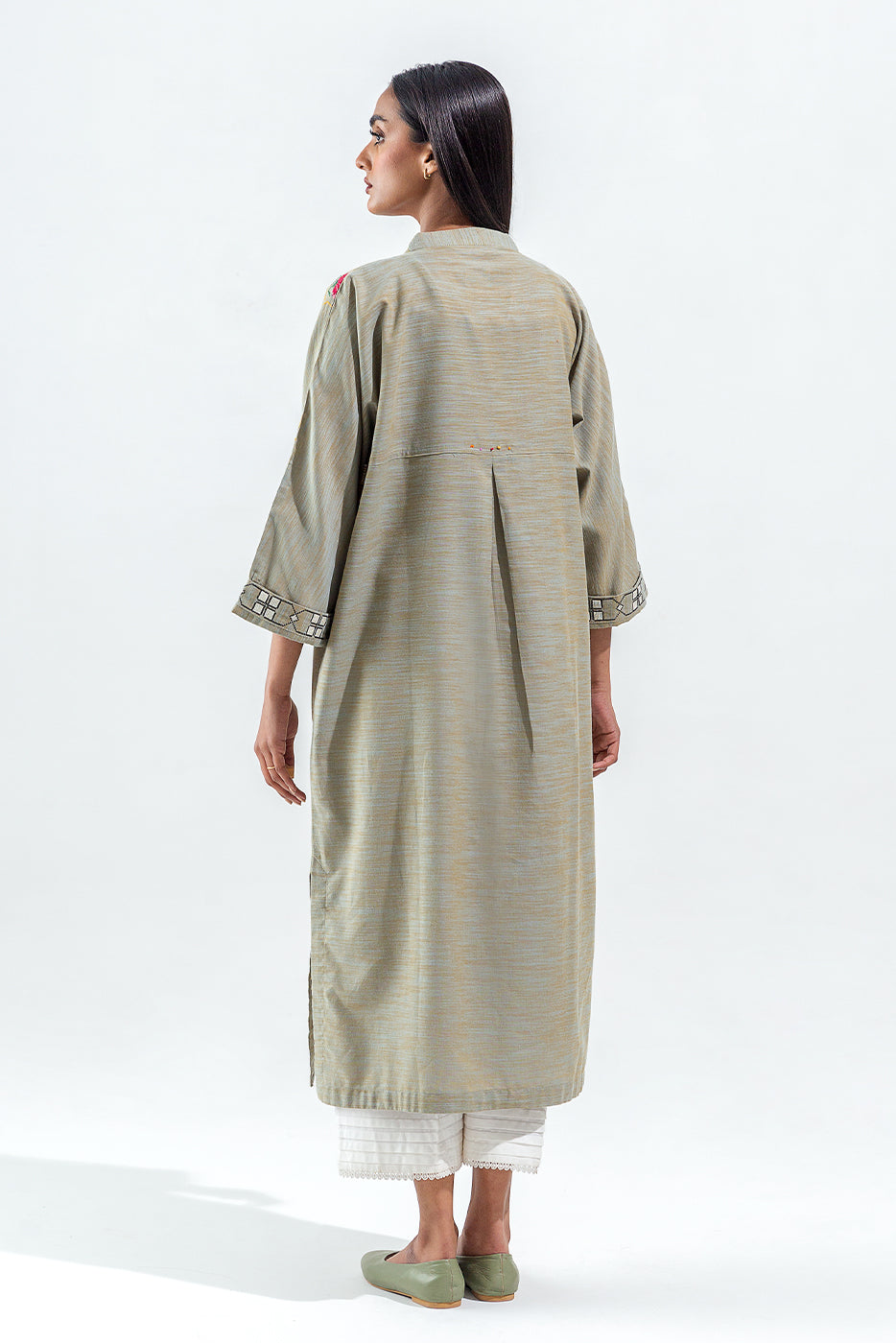 EMBROIDERED YARN DYED SHIRT (PRET)