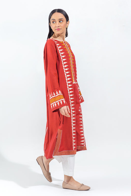 EMBROIDERED YARN DYED SHIRT (PRET)