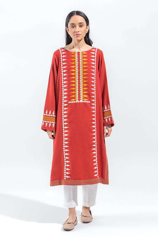 EMBROIDERED YARN DYED SHIRT (PRET)