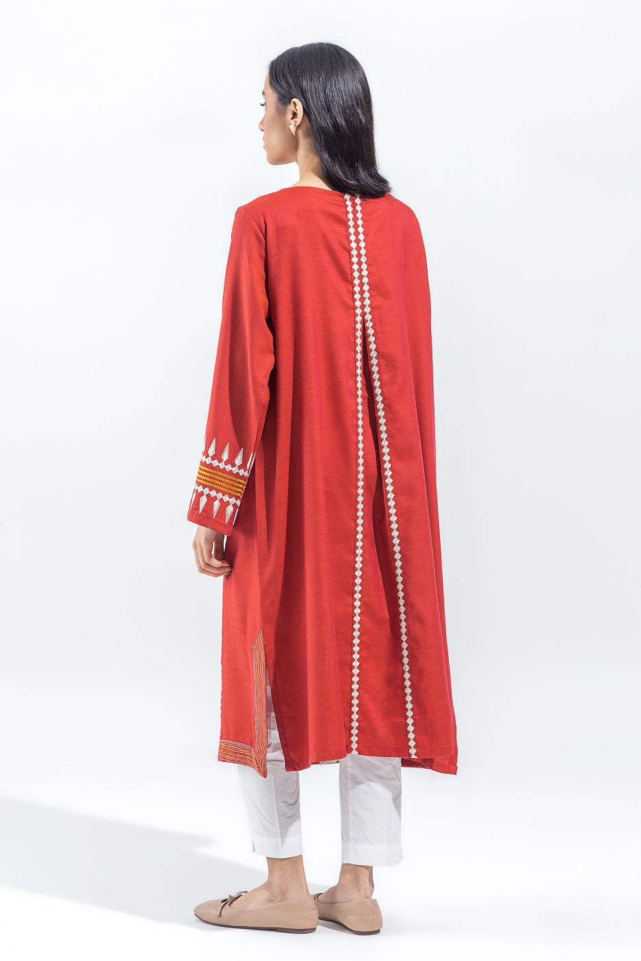 EMBROIDERED YARN DYED SHIRT (PRET)