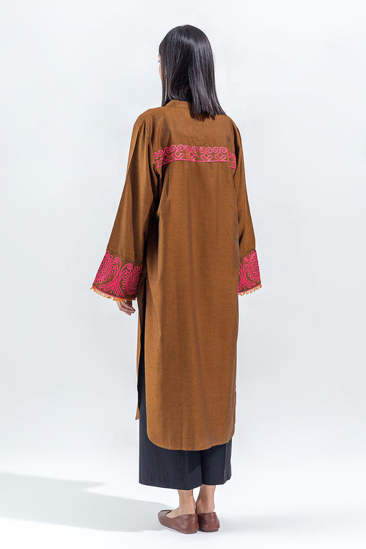 EMBROIDERED YARN DYED SHIRT(PRET)