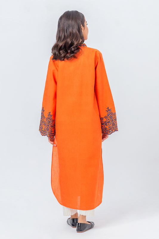 EMBROIDERED KHADDAR JACQUARD SHIRT (PRET)