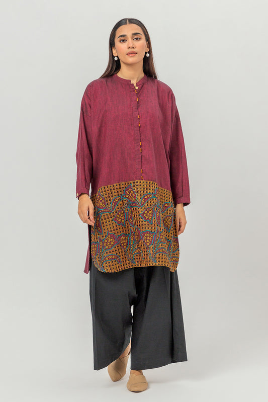 EMBROIDERED CHAMBRAY SHIRT (PRET)