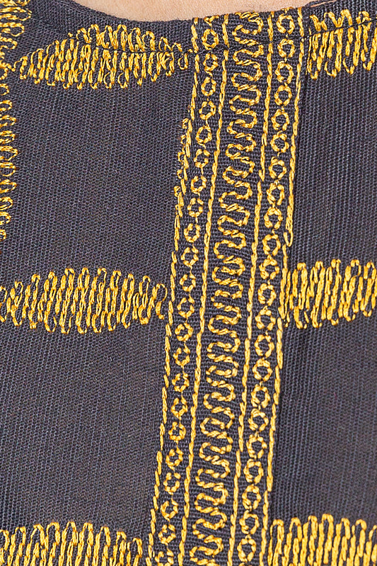 EMBROIDERED KHADDAR SHIRT (PRET)