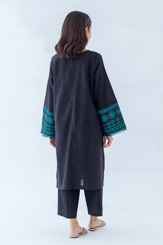 EMBROIDERED KHADDAR SHIRT (PRET)