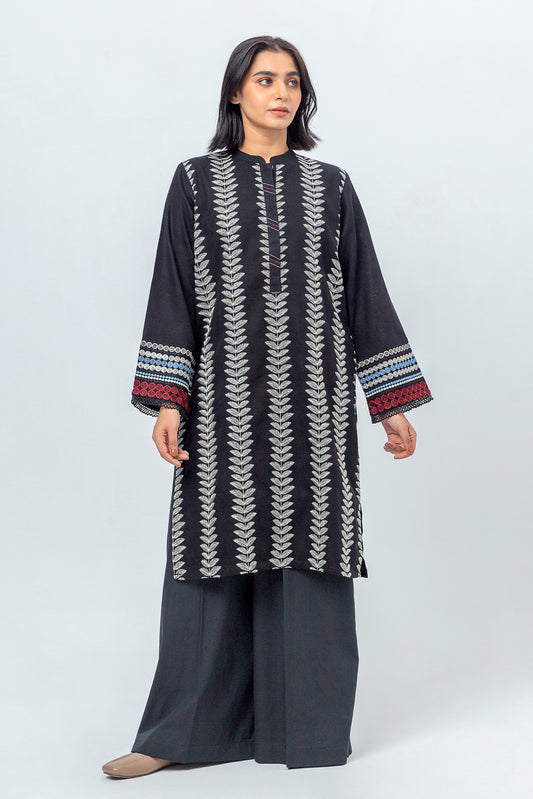 EMBROIDERED KHADDAR SHIRT (PRET)