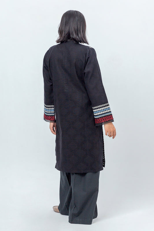 EMBROIDERED KHADDAR SHIRT (PRET)