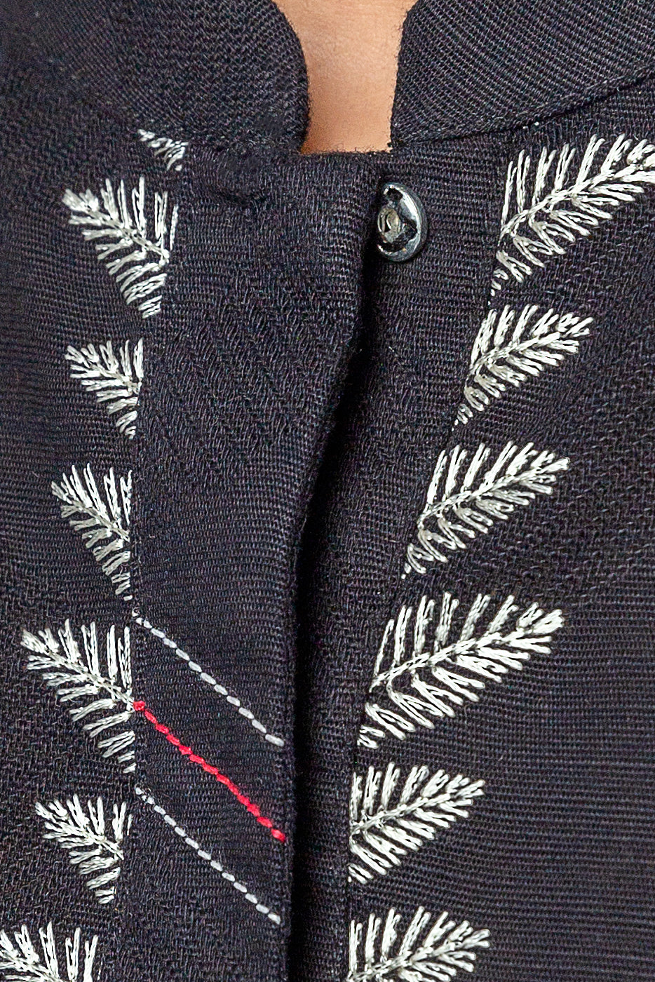 EMBROIDERED KHADDAR SHIRT (PRET)