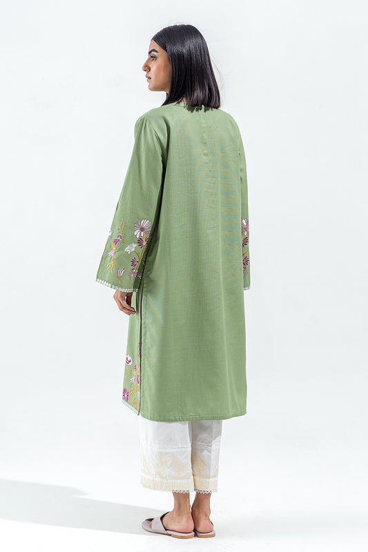 EMBROIDERED KHADDAR SHIRT (PRET)