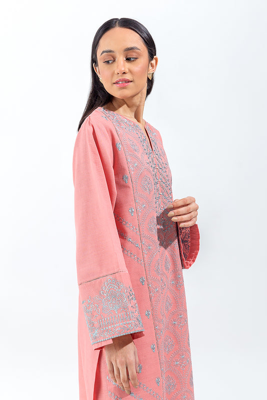 2 PIECE EMBROIDERED KHADDAR SUIT (PRET)