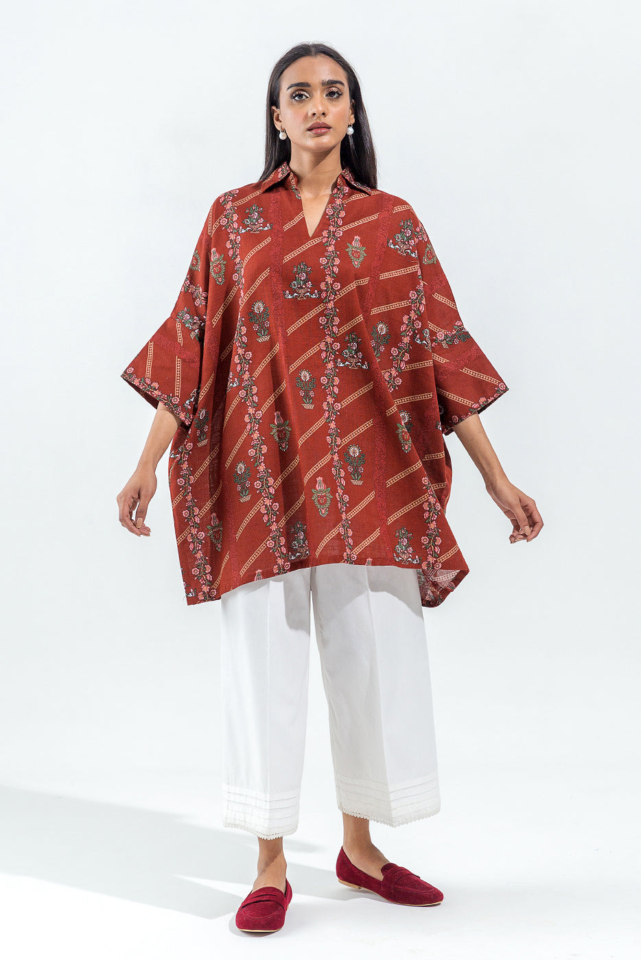 PRINTED KHADDAR SHIRT (PRET)