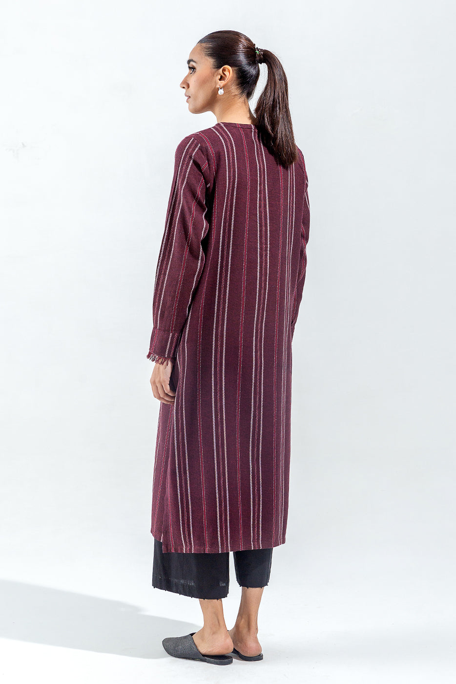 EMBROIDERED YARN DYED SHIRT (PRET)