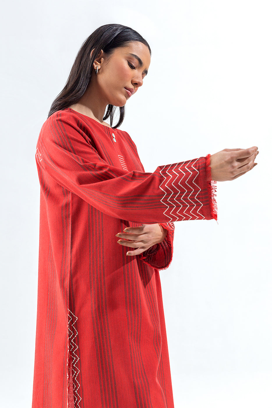 EMBROIDERED YARN DYED SHIRT (PRET) - BEECHTREE