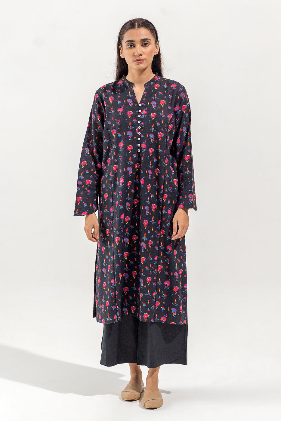 PRINTED KHADDAR SHIRT (PRET)
