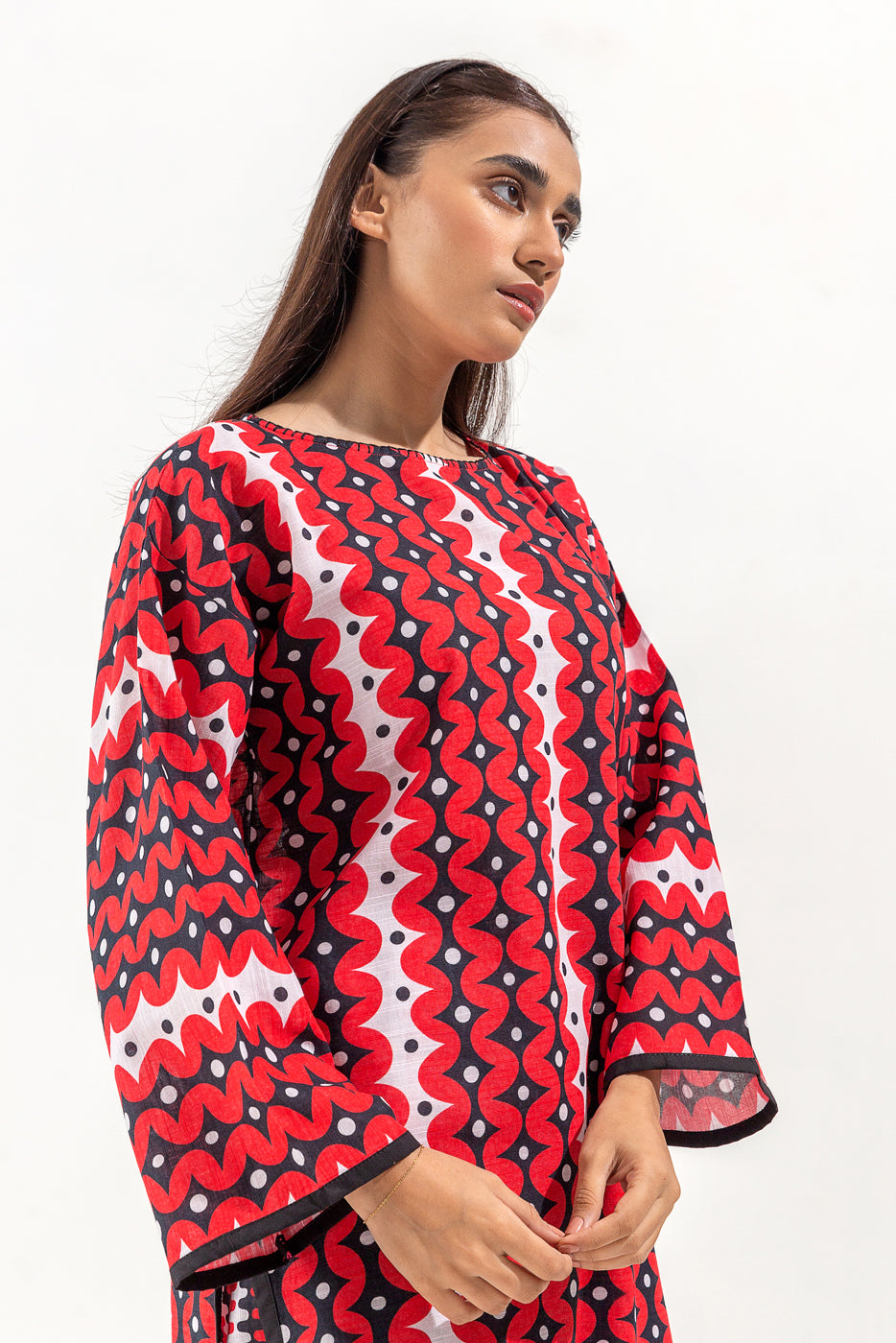 PRINTED KHADDAR SHIRT (PRET)