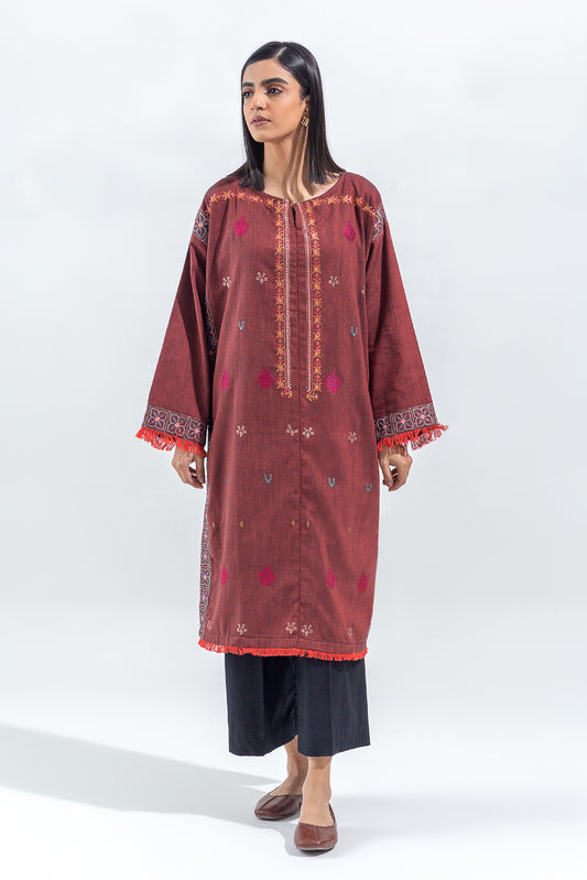 EMBROIDERED YARN DYED SHIRT(PRET)