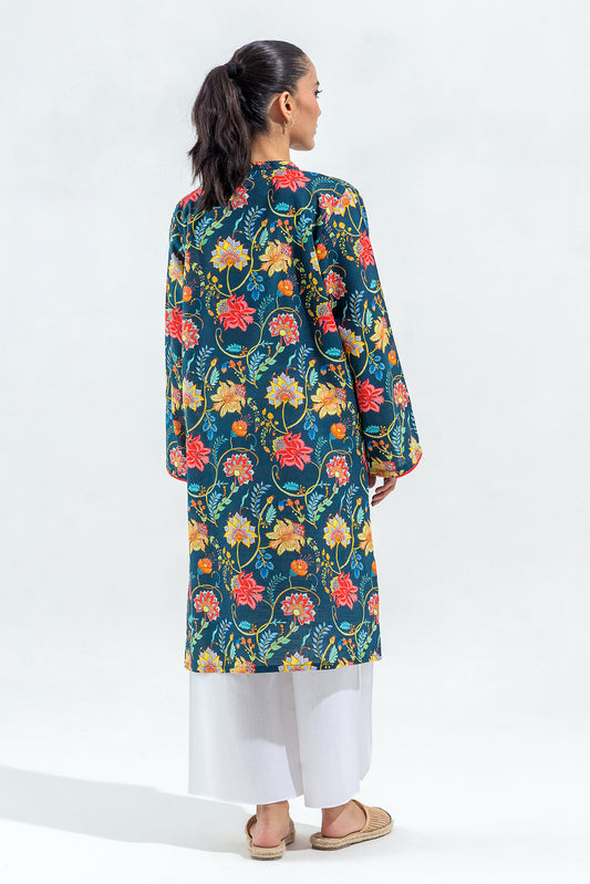 PRINTED SLUB KHADDAR SHIRT (PRET)