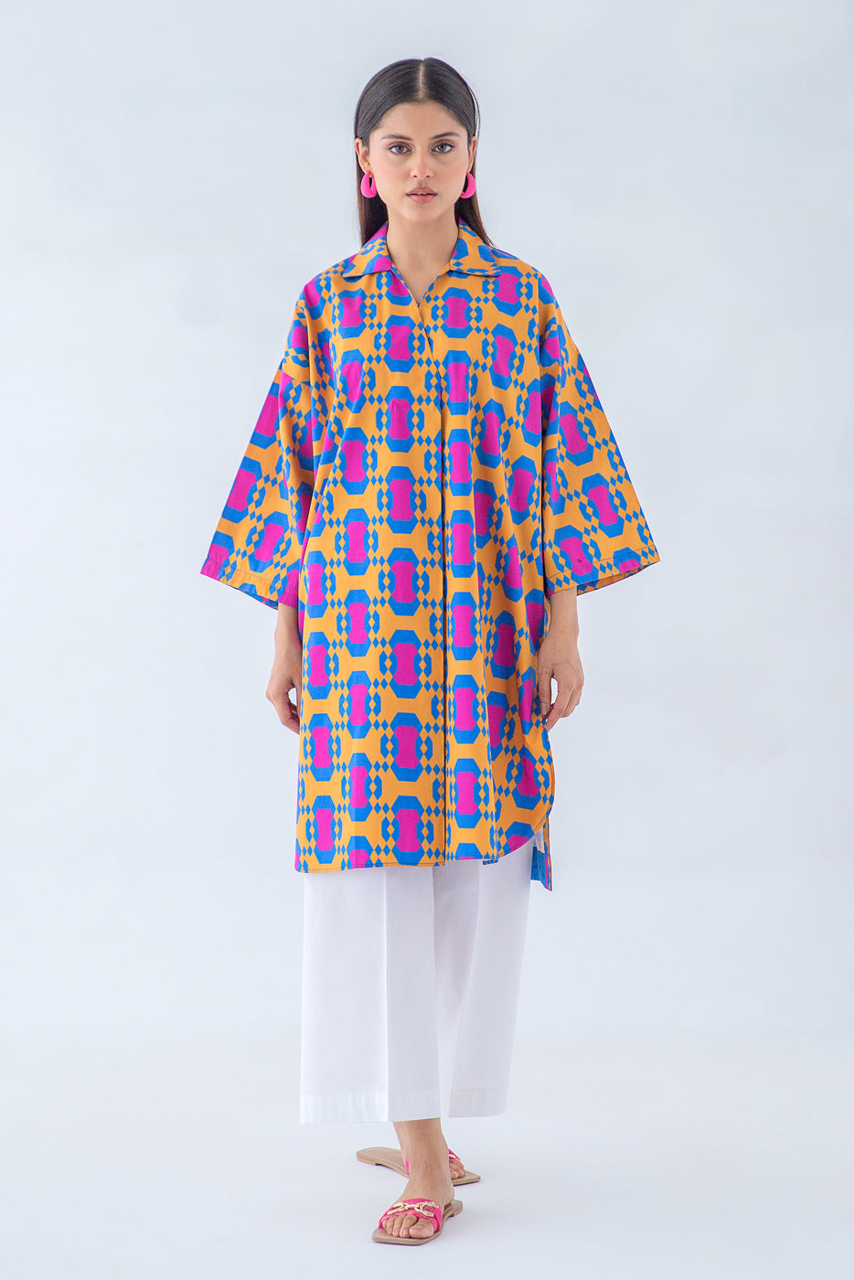 PRINTED POPLIN SHIRT (PRET)
