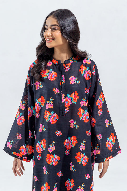 PRINTED SLUB KHADDAR SHIRT (PRET)