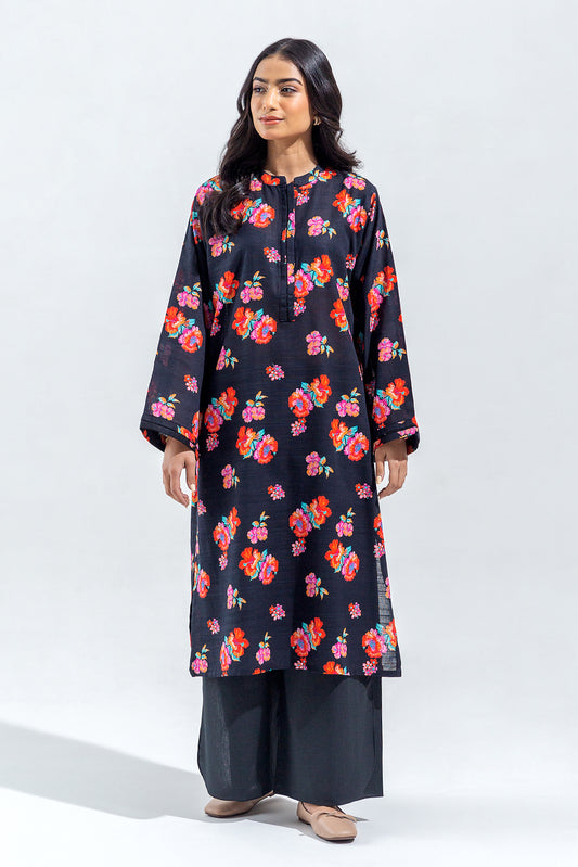 PRINTED SLUB KHADDAR SHIRT (PRET)