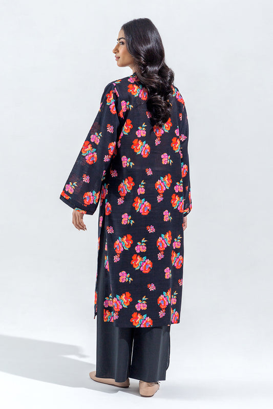 PRINTED SLUB KHADDAR SHIRT (PRET)