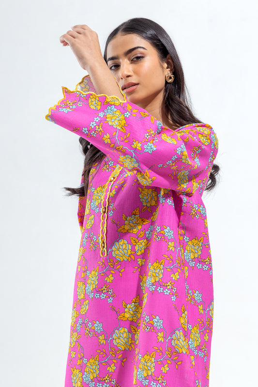 EMBROIDERED SLUB KHADDAR SHIRT (PRET)