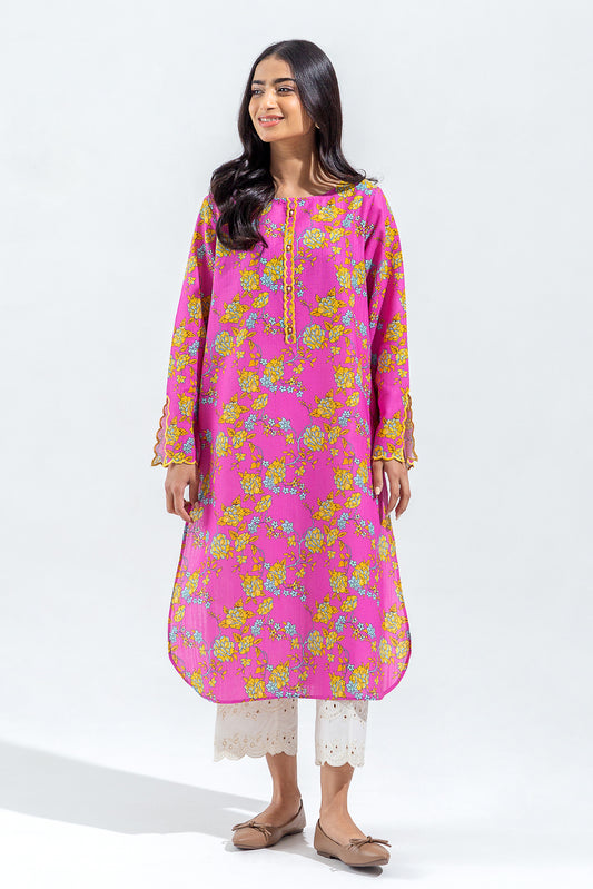 EMBROIDERED SLUB KHADDAR SHIRT (PRET)