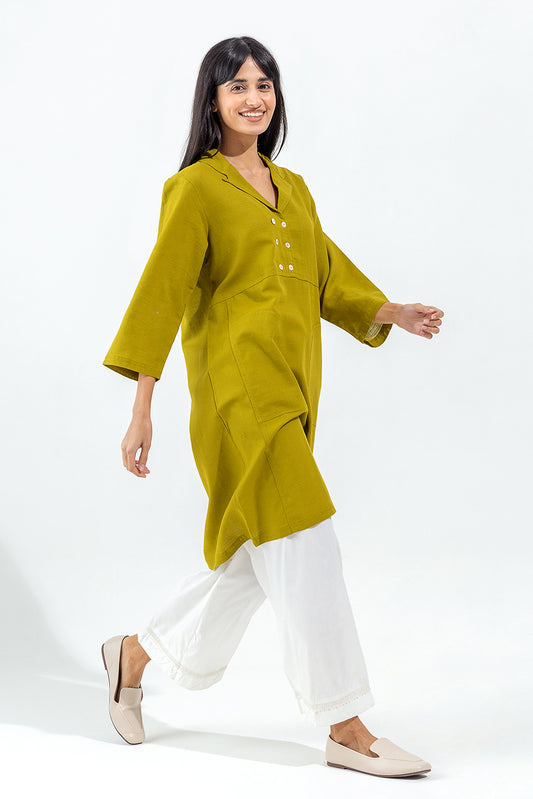 BASIC SLUB KHADDAR SHIRT (PRET)