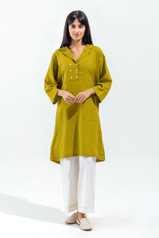 BASIC SLUB KHADDAR SHIRT (PRET)