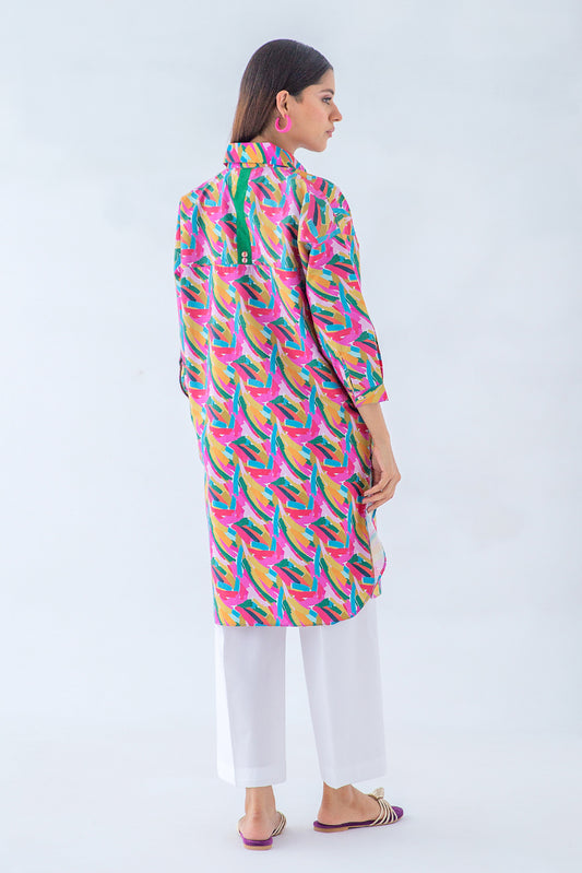 PRINTED POPLIN SHIRT (PRET)