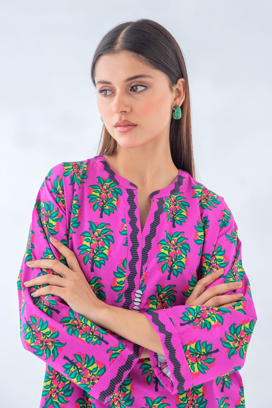 PRINTED POPLIN SHIRT (PRET)