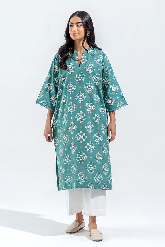 PRINTED SLUB KHADDAR SHIRT (PRET)