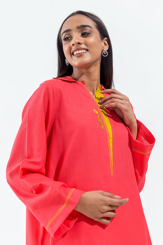 BASIC SLUB KHADDAR SHIRT (PRET)