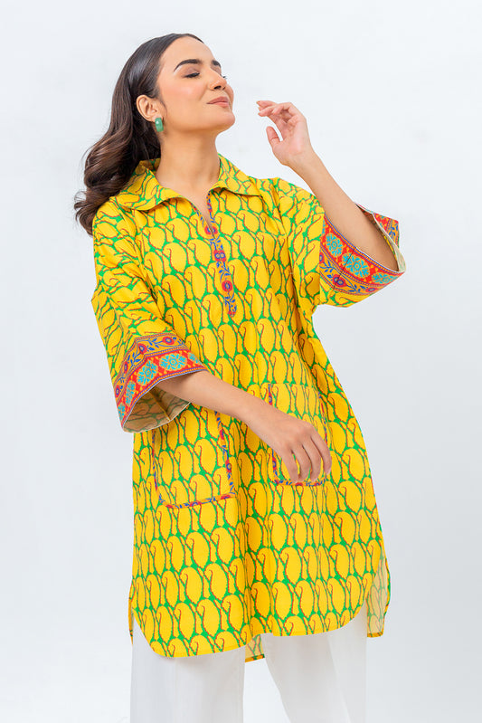 PRINTED POPLIN SHIRT (PRET)