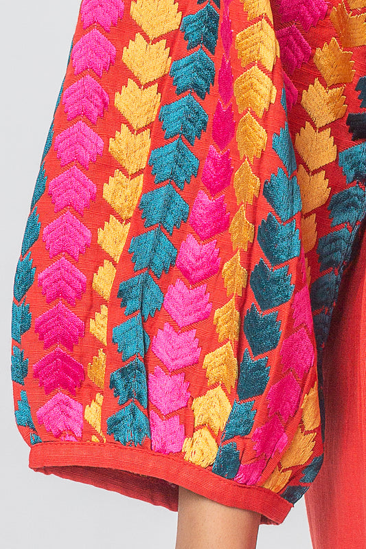 2 PIECE EMBROIDERED SLUB KHADDAR SUIT (PRET)