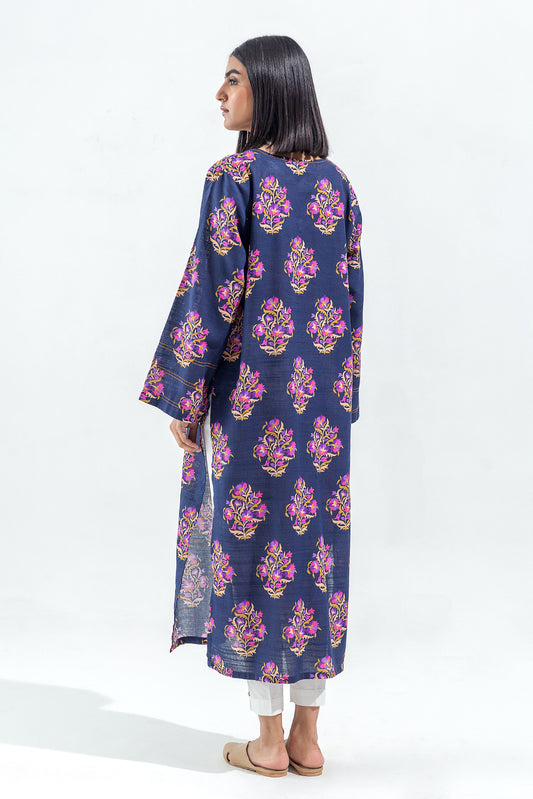 PRINTED SLUB KHADDAR SHIRT (PRET)