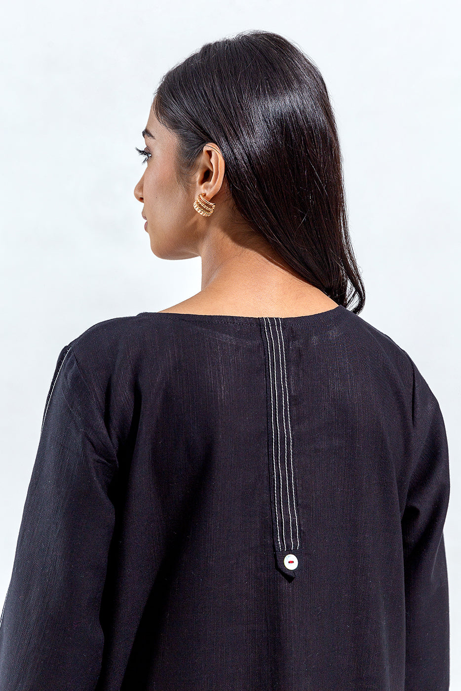 EMBROIDERED SLUB KHADDAR SHIRT (PRET)